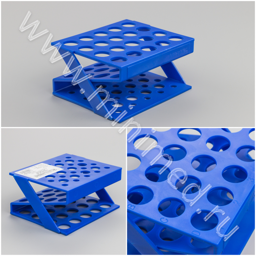 Штатив медицинский полимерный по ТУ 9464-017-29508133-2014, для пробирок ШП-20, Z-образный на 20 гнезд, Ø 17 мм, п/с, МиниМед, шт Штатив медицинский полимерный по ТУ 9464-017-29508133-2014, для пробирок ШП-20, Z-образный на 20 гнезд, Ø 17 мм, п/с, МиниМед, шт