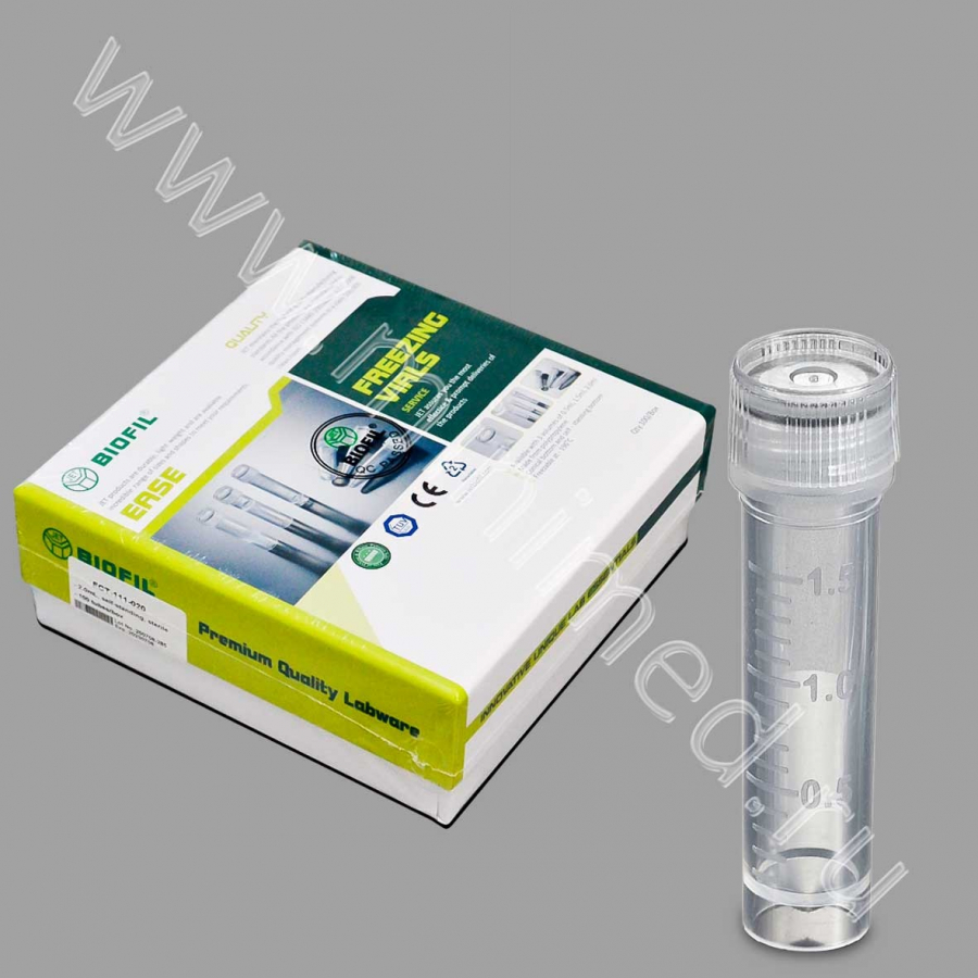 Микропробирка для криохранения 2 мл, с основанием,стерильная, без ДНКаз и РНКаз,п/п,Jet Bio-Filtration, уп.100 шт./кор.1000шт. Микропробирка для криохранения 2 мл, с основанием,стерильная, без ДНКаз и РНКаз,п/п,Jet Bio-Filtration, уп.100 шт./кор.1000шт.