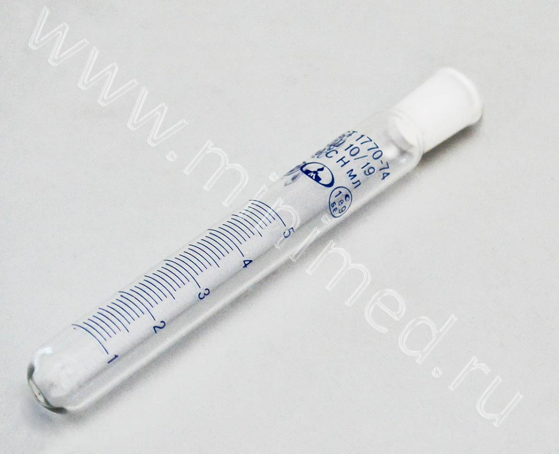 Пробирки медицинские стеклянные МиниМед по ТУ 32.50.50-039-29508133-2023: Пробирка мерная со шлифом  ПМ-2-5-10/19, уп.10 шт/кор.60шт Пробирки медицинские стеклянные МиниМед по ТУ 32.50.50-039-29508133-2023: Пробирка мерная со шлифом  ПМ-2-5-10/19, уп.10 шт/кор.60шт