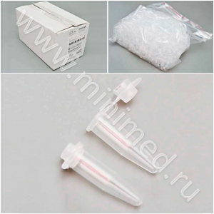 Микропробирка 0,5 мл, для ПЦР,с выпуклой крышкой,п/п,уп.1000 шт.,Аптака (с/г до 06.26г)